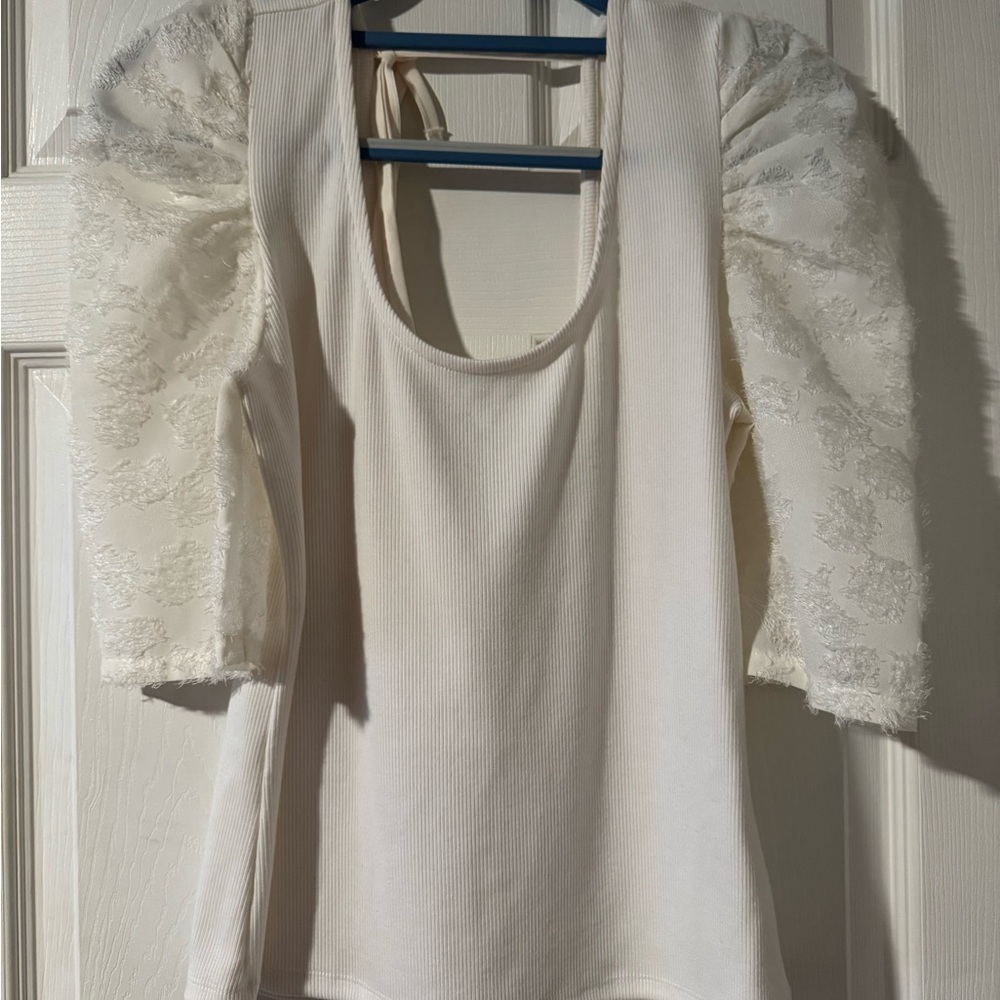 Maurices Cream Puff-Sleeve Ribbed Tank